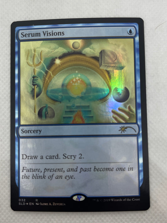 Trading card with artwork and text on a textured surface
