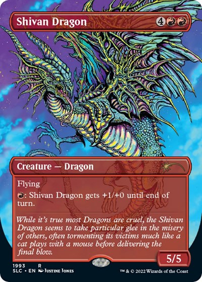 Shivan Dragon - Secret Lair Countdown Kit - 1993