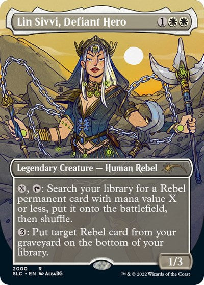 Lin Sivvi, Defiant Hero - Secret Lair Countdown Kit - 2000