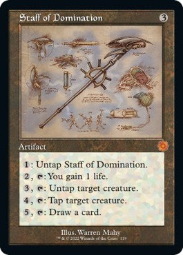 Staff of Domination (Schematic) - The Brothers' War: Retro Frame Artifacts - 119