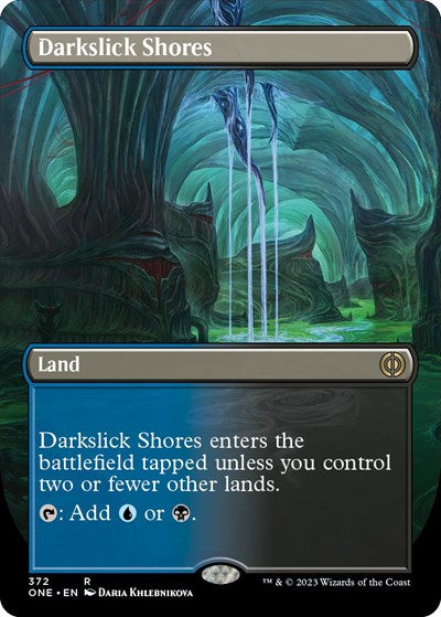 Darkslick Shores (Borderless) - Phyrexia: All Will Be One - 372
