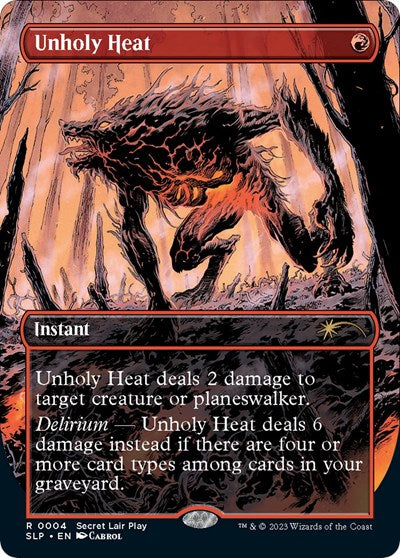 Unholy Heat - Secret Lair Showdown - 4 - FOIL