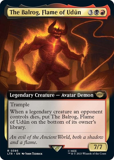 The Balrog, Flame of Udun (Extended Art) - Universes Beyond: The Lord of the Rings: Tales of Middle-earth - 395