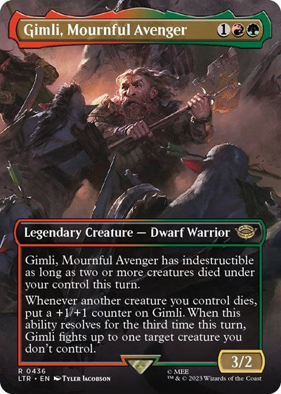 Gimli, Mournful Avenger (Borderless) - Universes Beyond: The Lord of the Rings: Tales of Middle-earth - 436