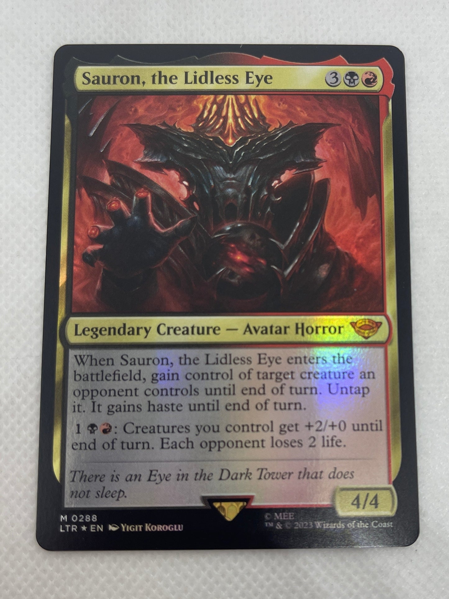 Sauron, the Lidless Eye - The Lord of the Rings #288 FOIL