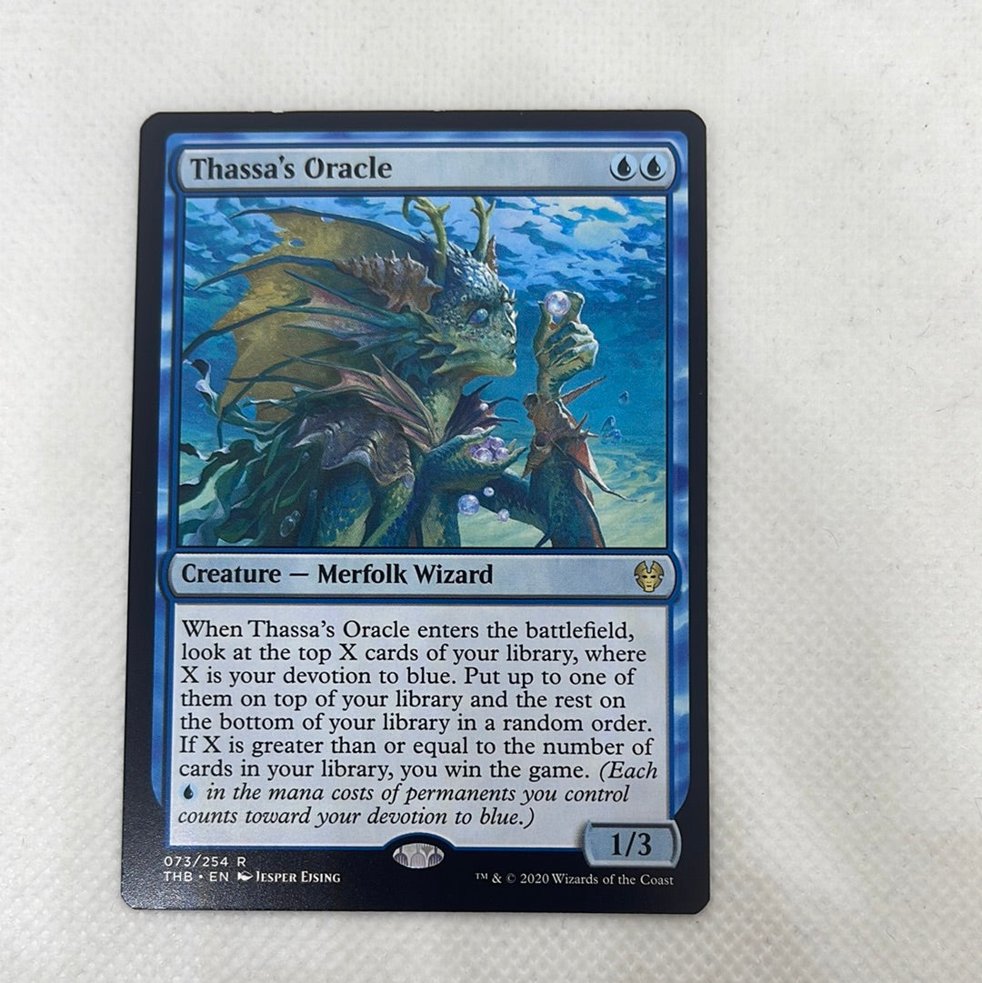 Mtg Theros MTG Thassa's Oracle - Rare Card | Theros Beyond Death Set | Near Mint Condition | Merfolk Wizard Creature - Blue Mothra Mtg Mtg Theros MTG Thassa's Oracle - Rare Card | Theros Beyond Death Set | Near Mint Condition | Merfolk Wizard Creature - Blue Mothra Mtg