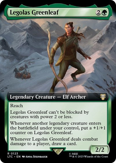 Legolas Greenleaf (Extended Art) - Commander: The Lord of the Rings: Tales of Middle-earth - 123
