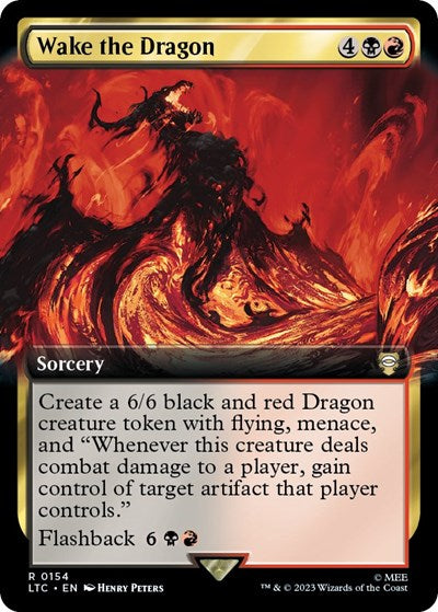 Wake the Dragon (Extended Art) - Commander: The Lord of the Rings: Tales of Middle-earth - 154