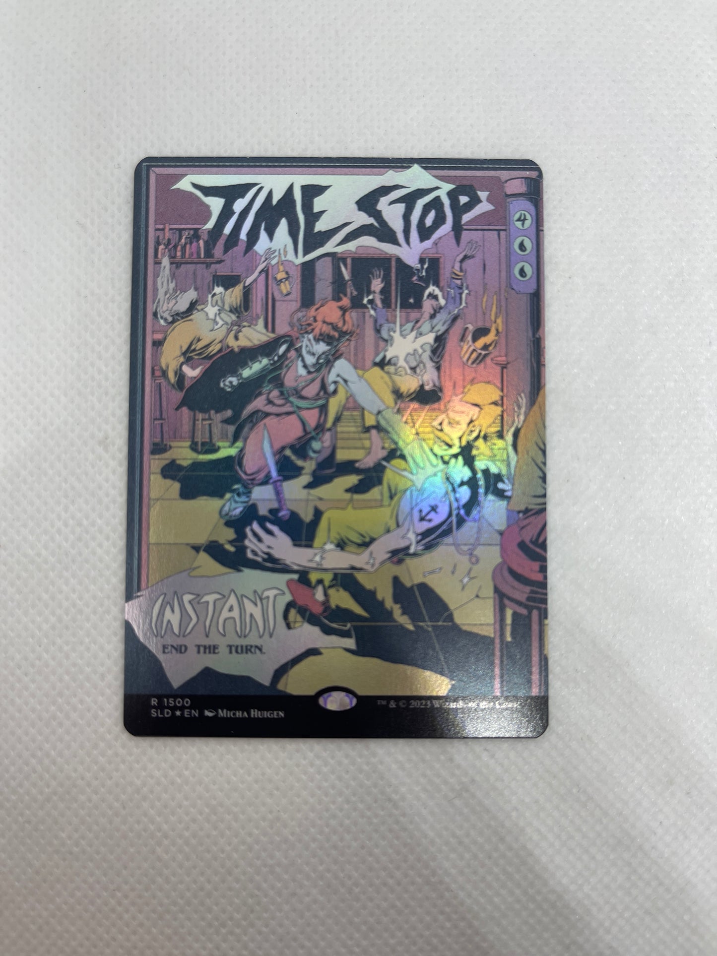 Time Stop - Secret Lair #1500 RAINBOW FOIL