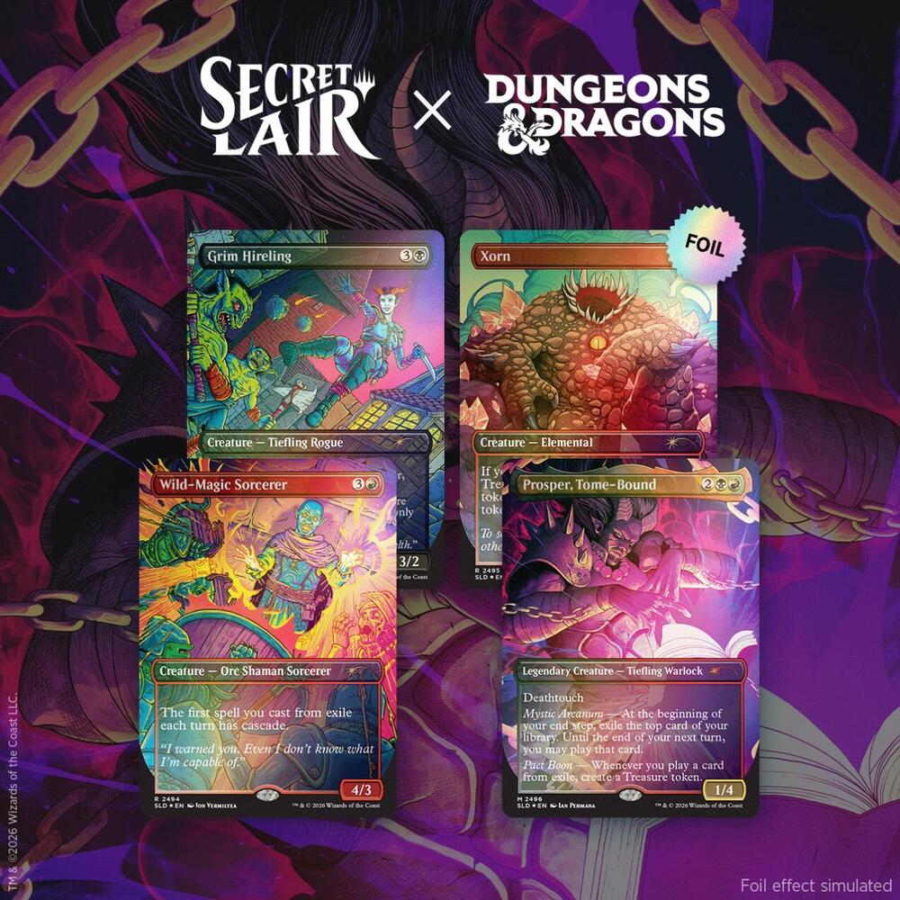 Secret Lair Drop: Secret Lair x Dungeons & Dragons: Shadows Over Baldur's Gate - Traditional Foil Edition