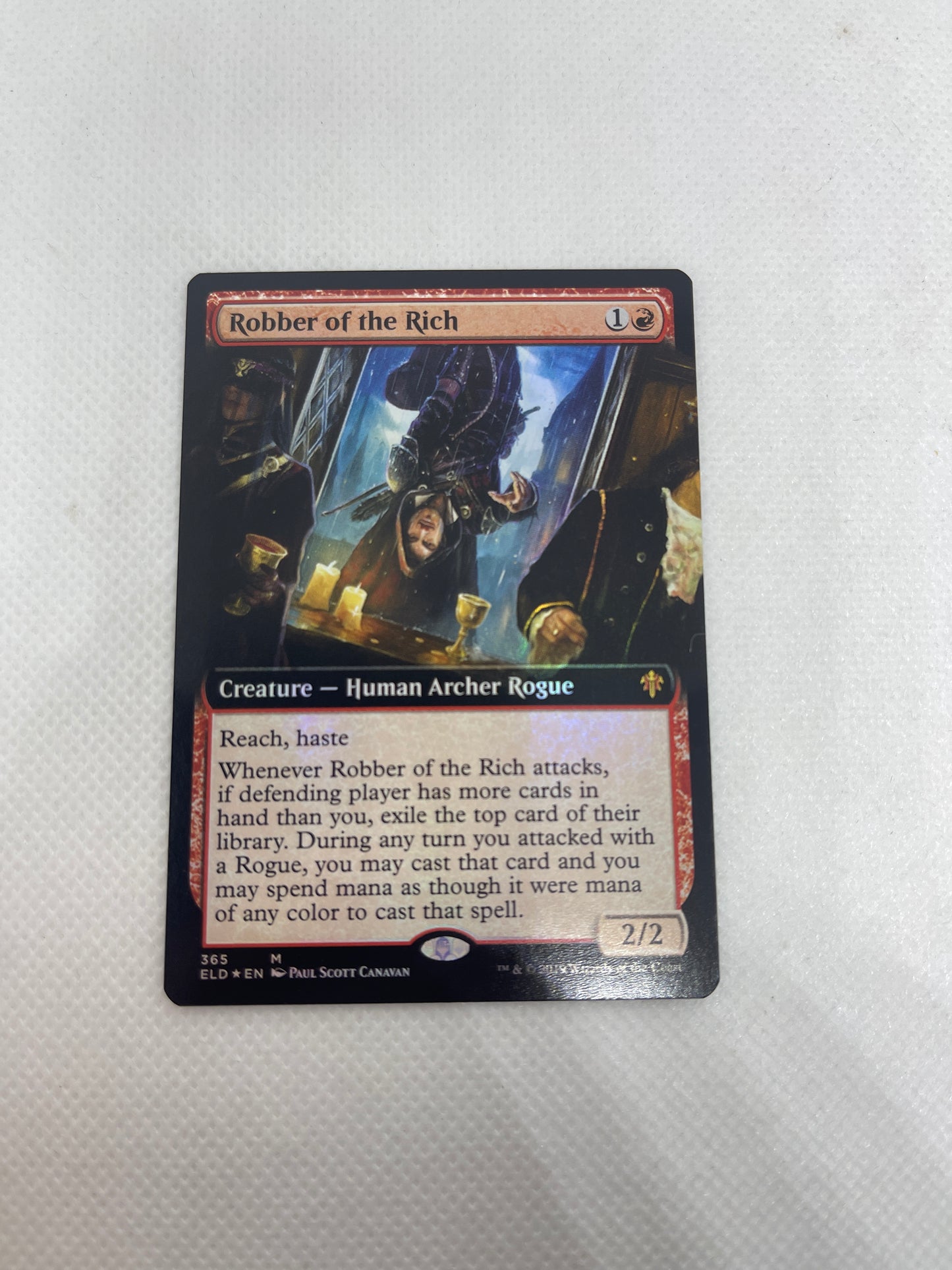 Robber of the Rich - Throne of Eldraine Borderless #365 FOIL