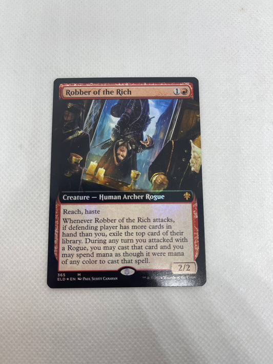 Robber of the Rich - Throne of Eldraine Borderless #365 FOIL