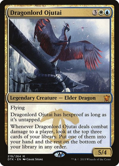 Dragonlord Ojutai - Dragons of Tarkir - 219 - FOIL
