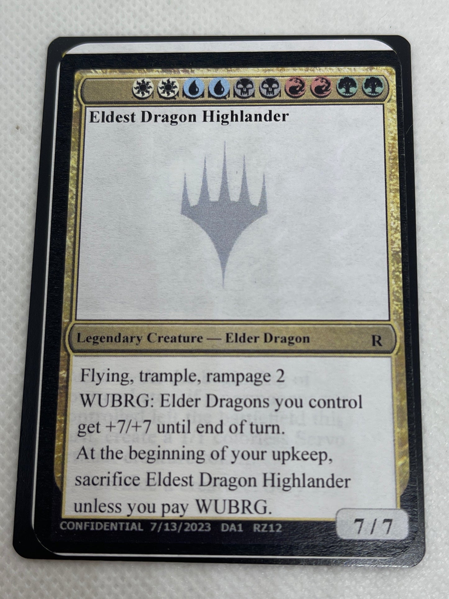 Eldest Dragon Highlander - Un-Known Event Playtest Cards