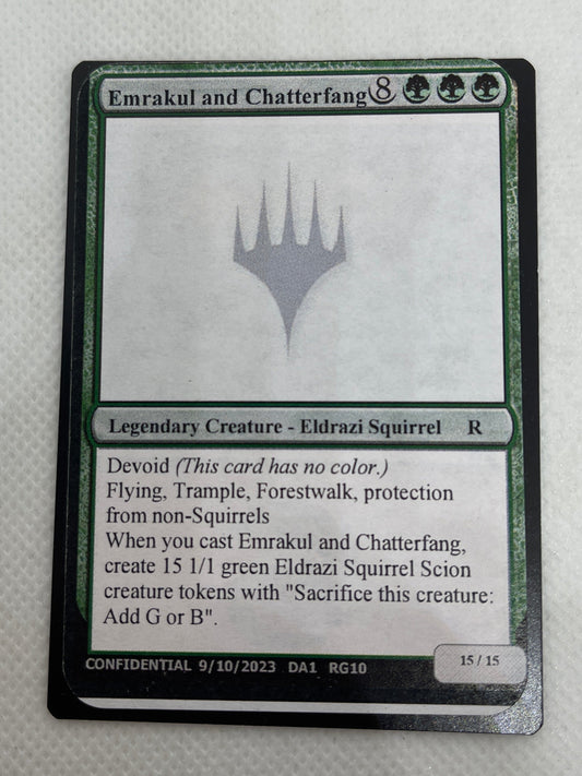 Emrakul and Chatterfang - Un-Known Event Playtest Cards