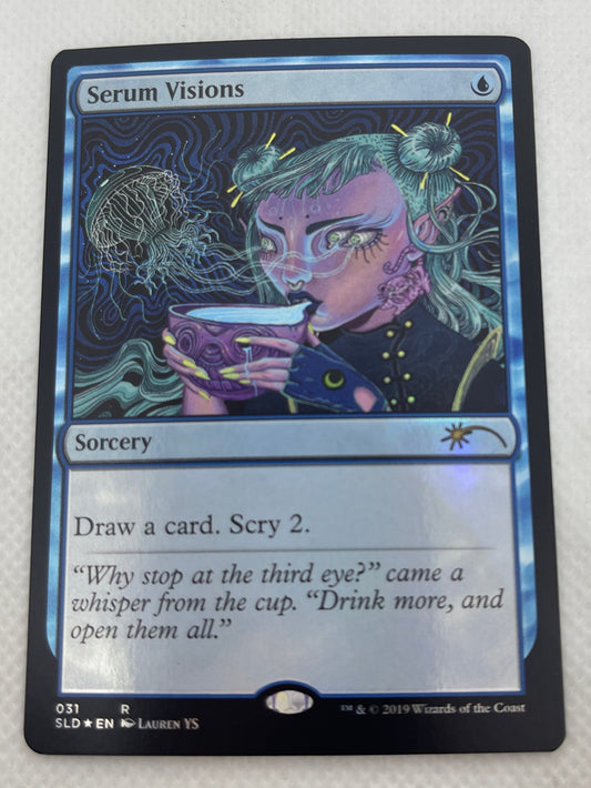 Card with fantasy artwork on a white background