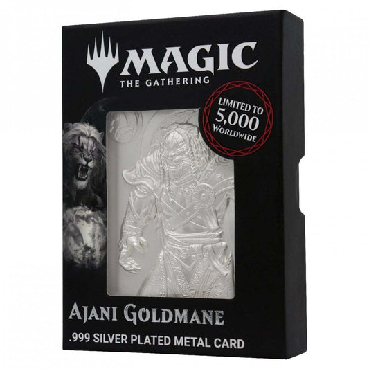 Ajani Goldmane .999 Silver Plated Metal Card
