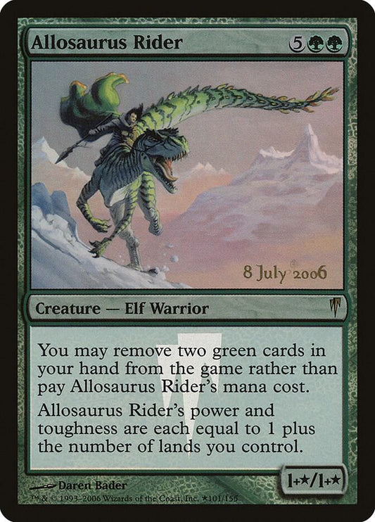 Allosaurus Rider - Coldsnap Prerelease FOIL PROMO #101