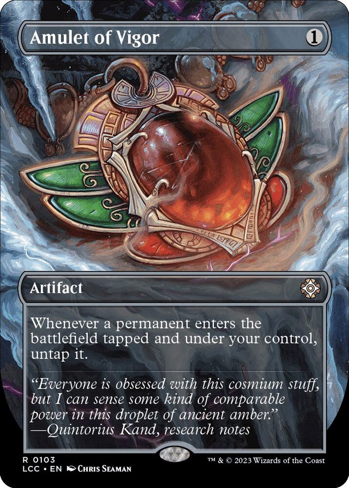 Amulet of Vigor - Commander The Lost Caverns of Ixalan #103 BORDERLESS