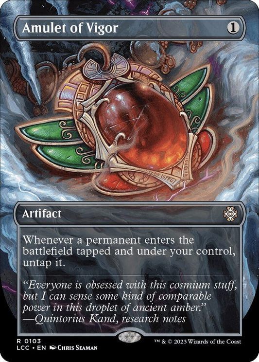 Amulet of Vigor - Commander The Lost Caverns of Ixalan #103 BORDERLESS