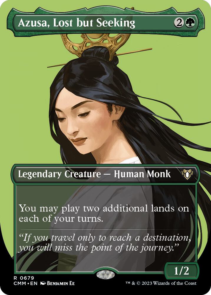Azusa, Lost But Seeking - Commander Masters #679 BORDERLESS