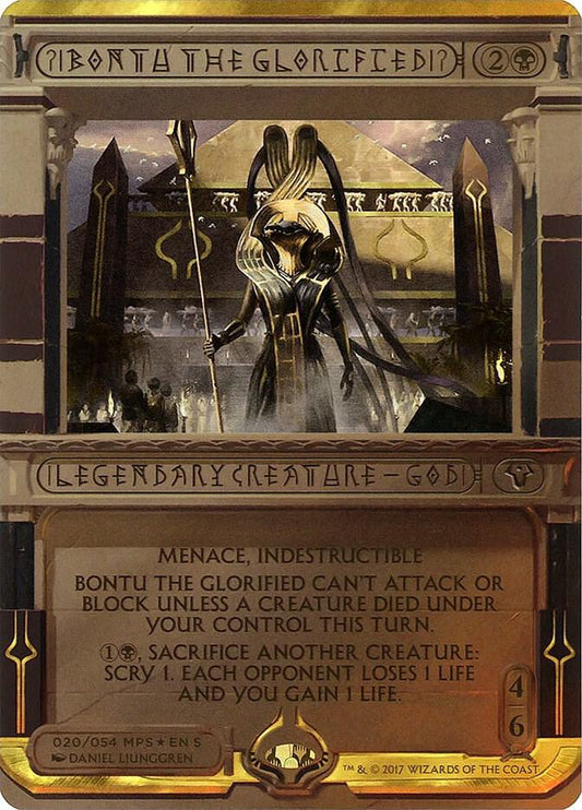 Bontu the Glorified - Masterpiece Series Amonkhet Invocation FOIL #020