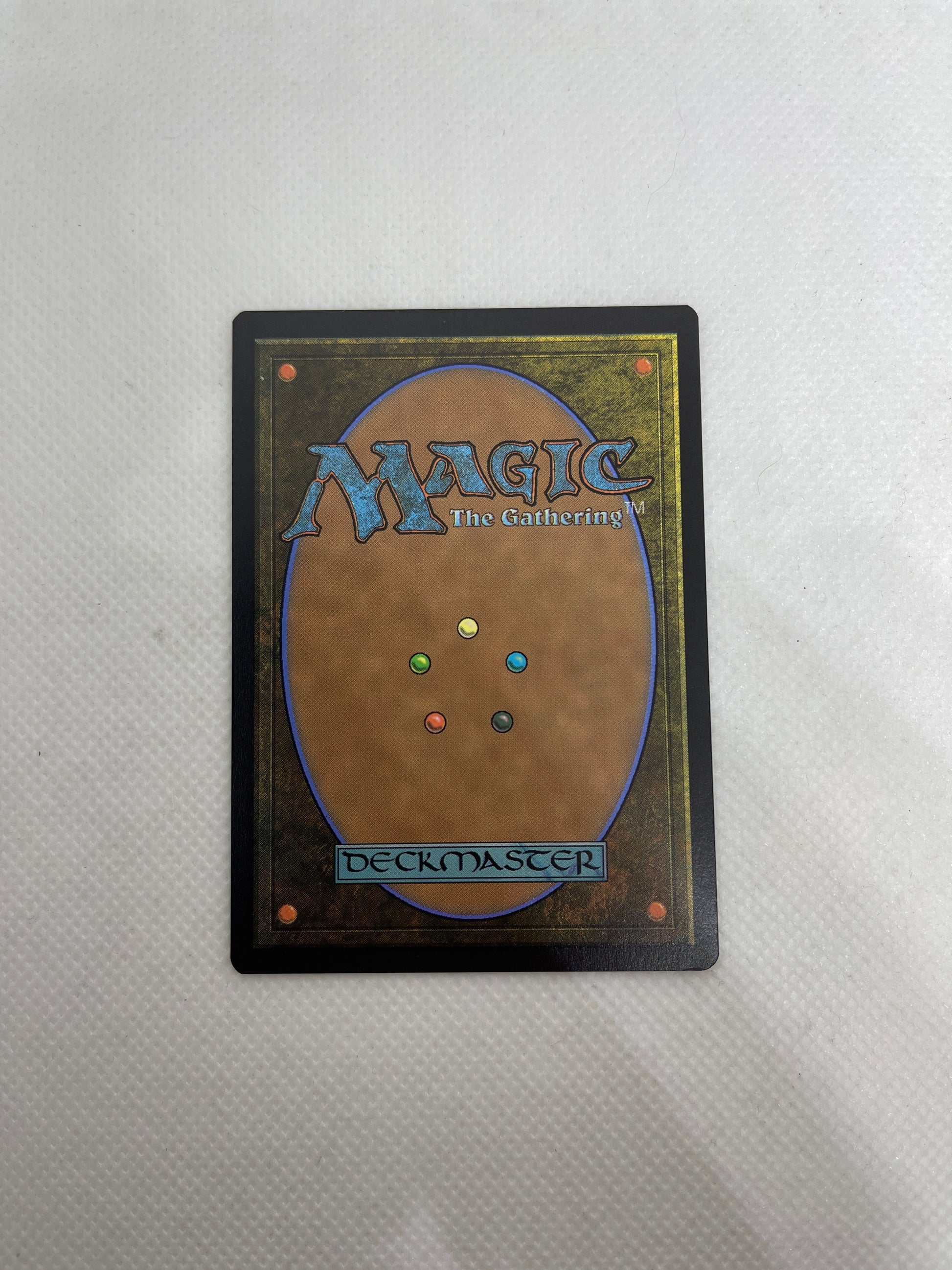 Trading card with 'Magic: The Gathering' branding on a textured surface