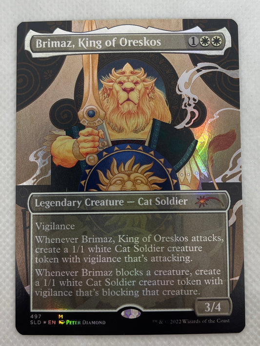 Card with intricate design and text on a white background
