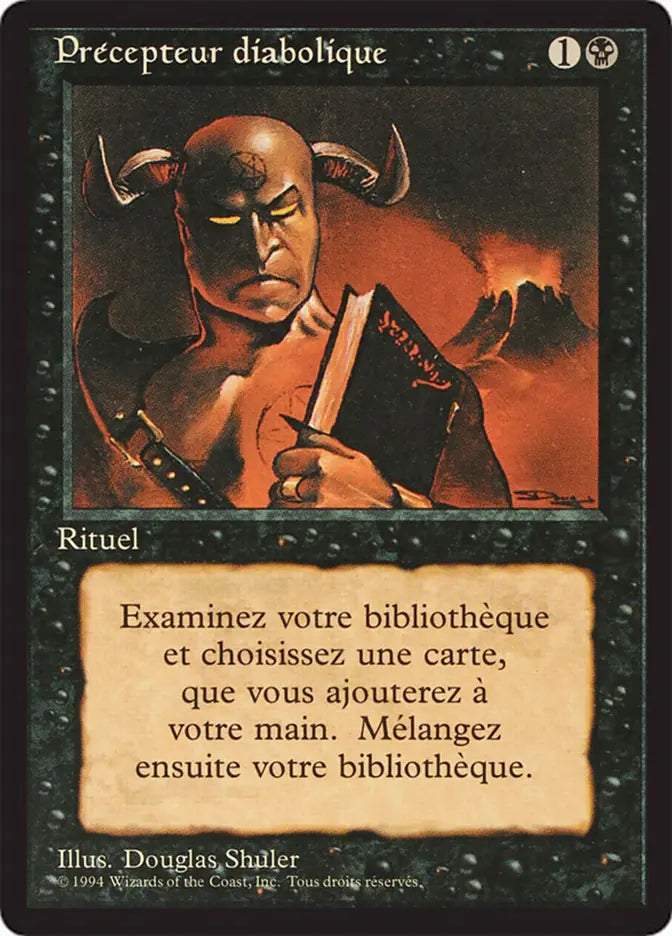Demonic Tutor - Foreign Black Bordered FRENCH