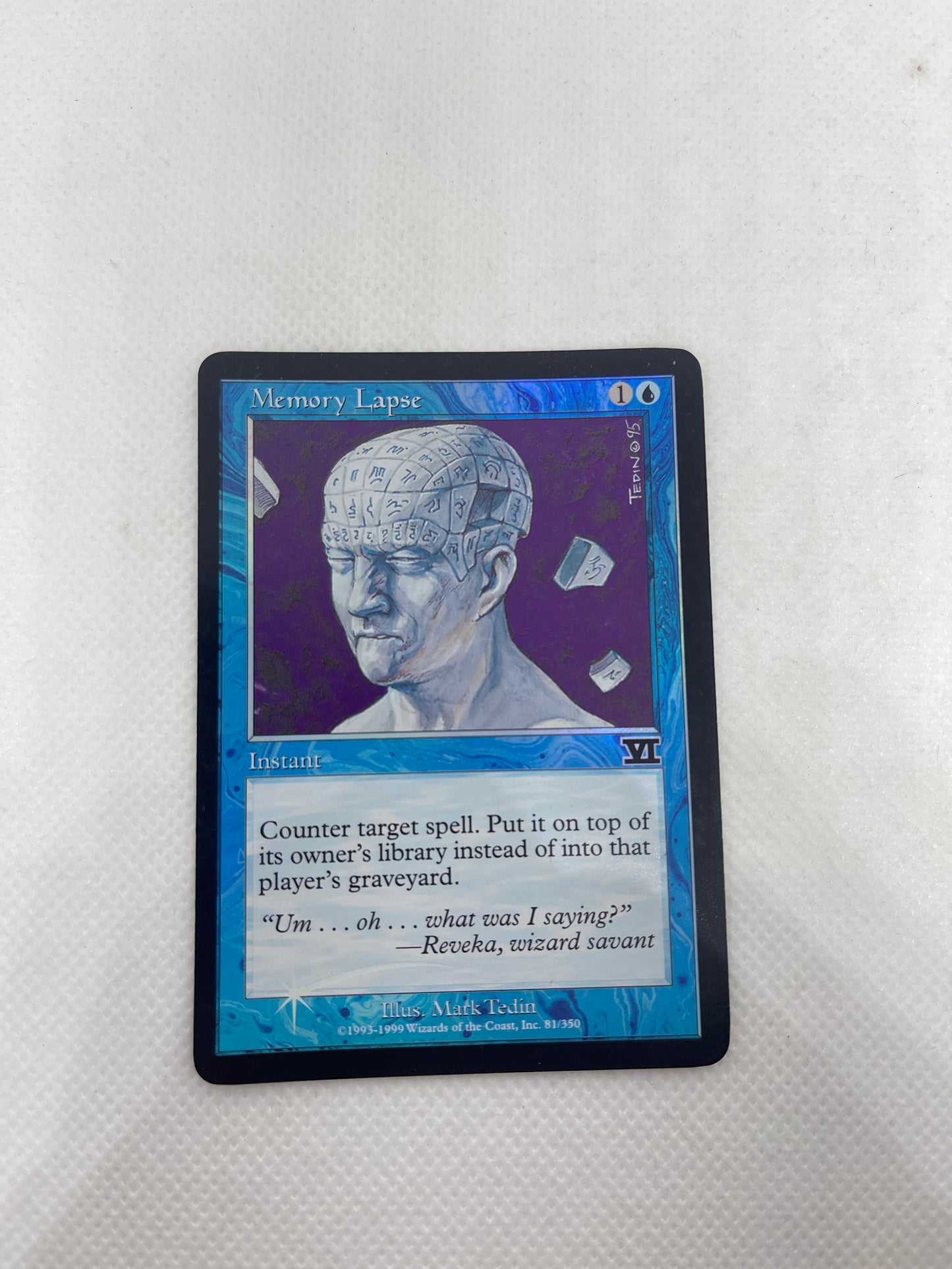 Memory Lapse - Sixth Edition JUDGE FOIL MODERATELY PLAYED