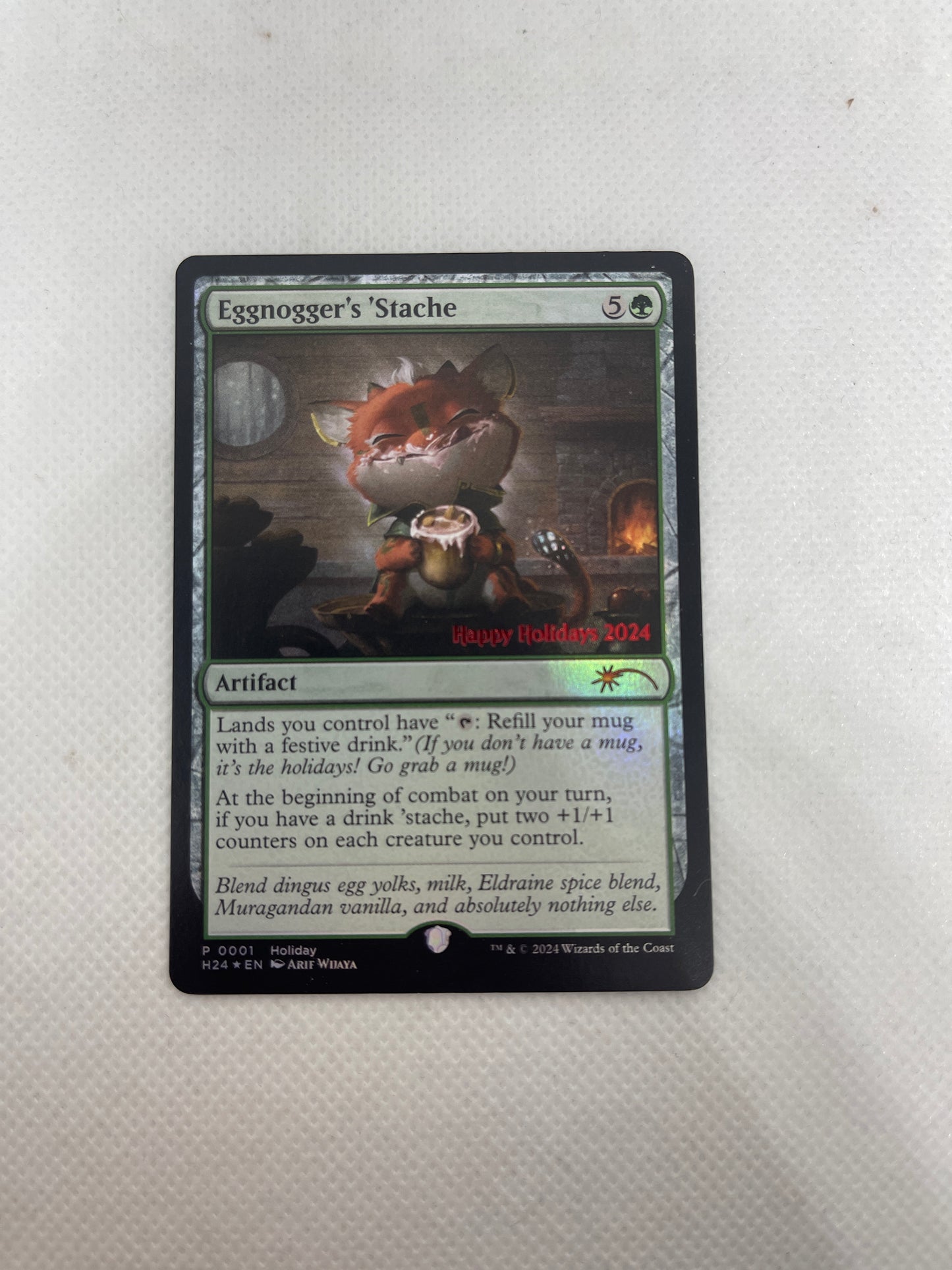 Eggnogger's 'Stache - Holiday Promo 2024 #0001 FOIL