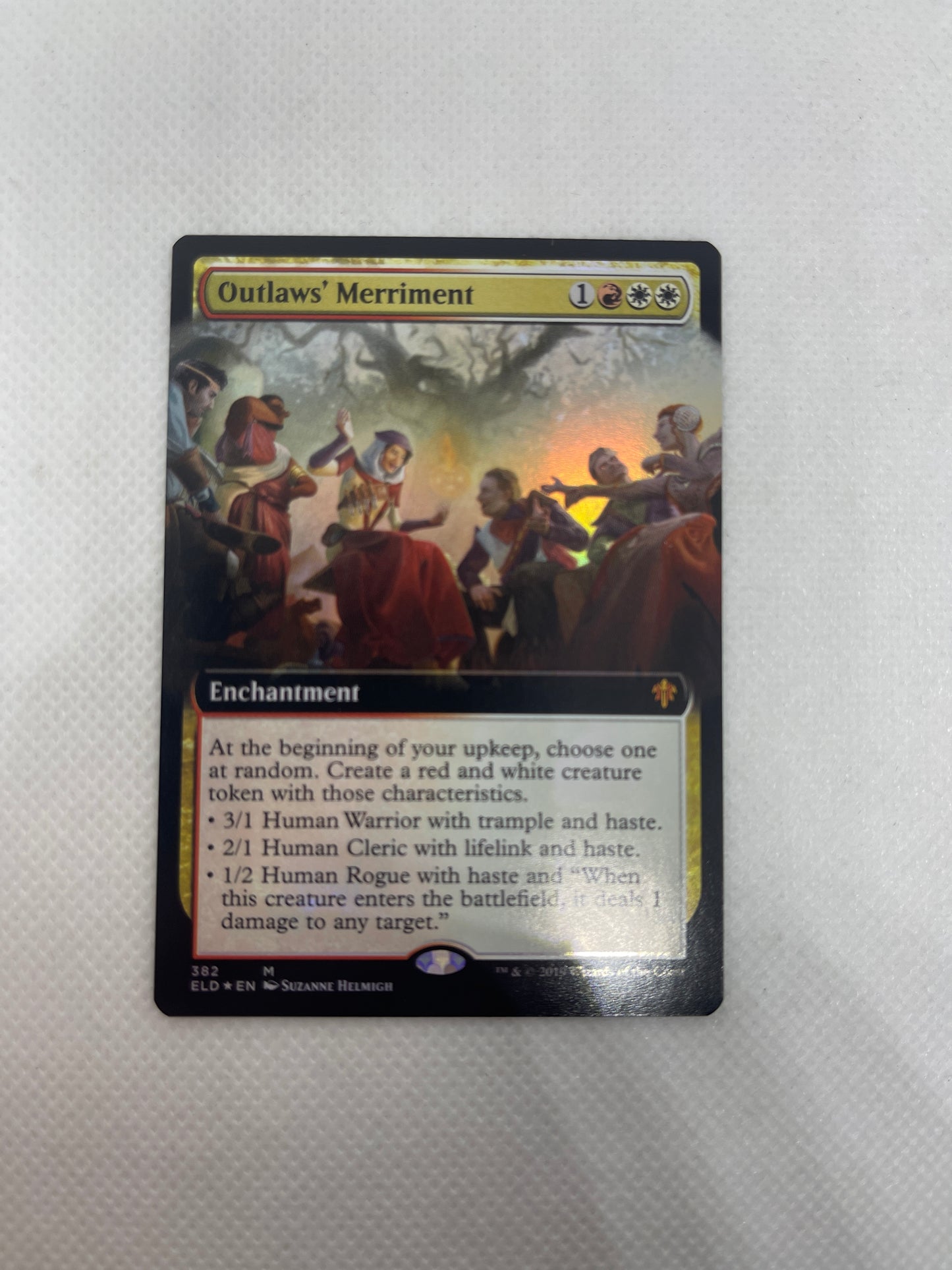 Outlaws' Merriment - Throne of Eldraine Borderless #382 FOIL