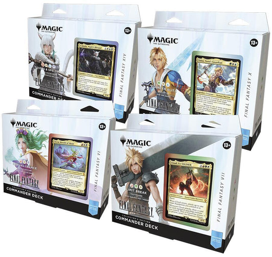 Final Fantasy Commander Collector Edition Decks Set of 4