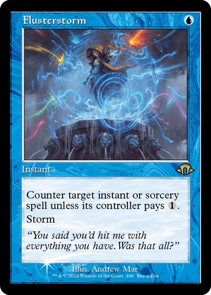 Flusterstorm  - Modern Horizons 3 Buy a Box Promo FOIL #496