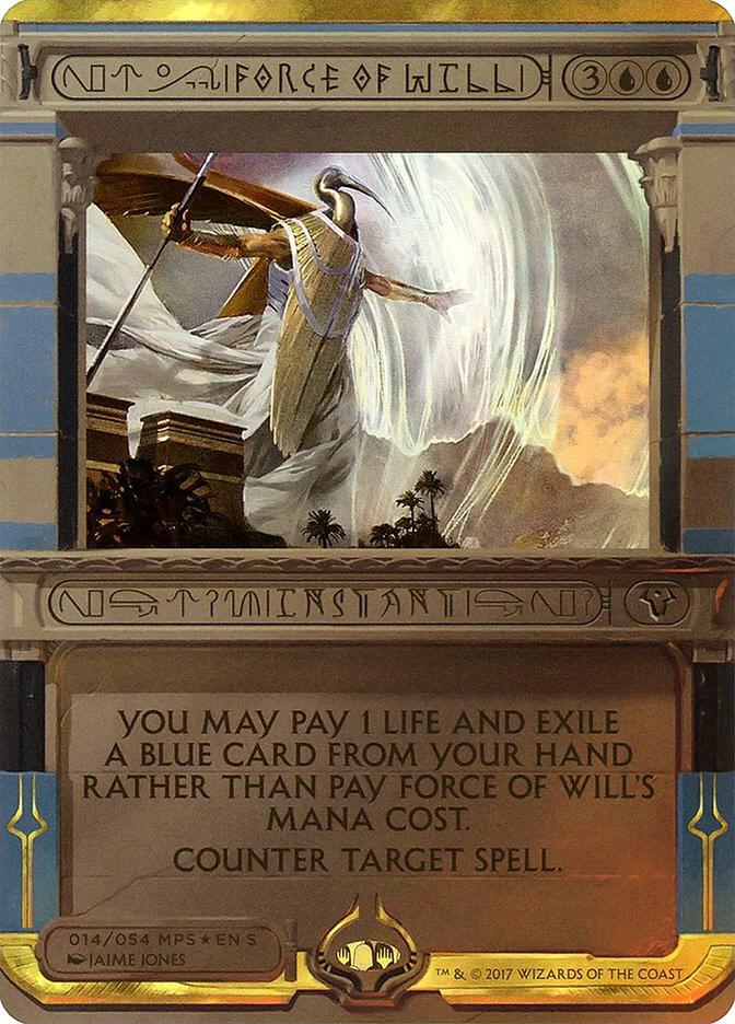 Force of Will - Masterpiece Series Amonkhet Invocations FOIL #014