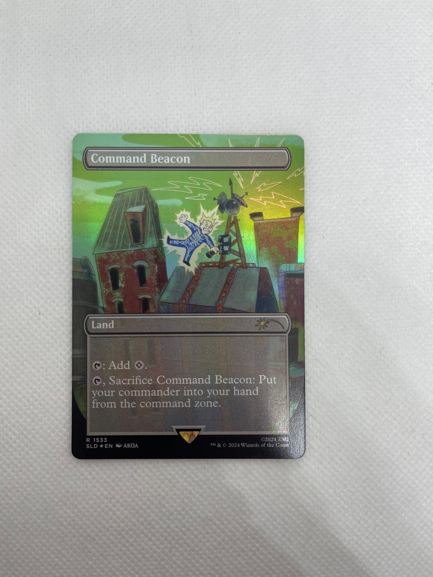 Command Beacon - Secret Lair #1533 RAINBOW FOIL