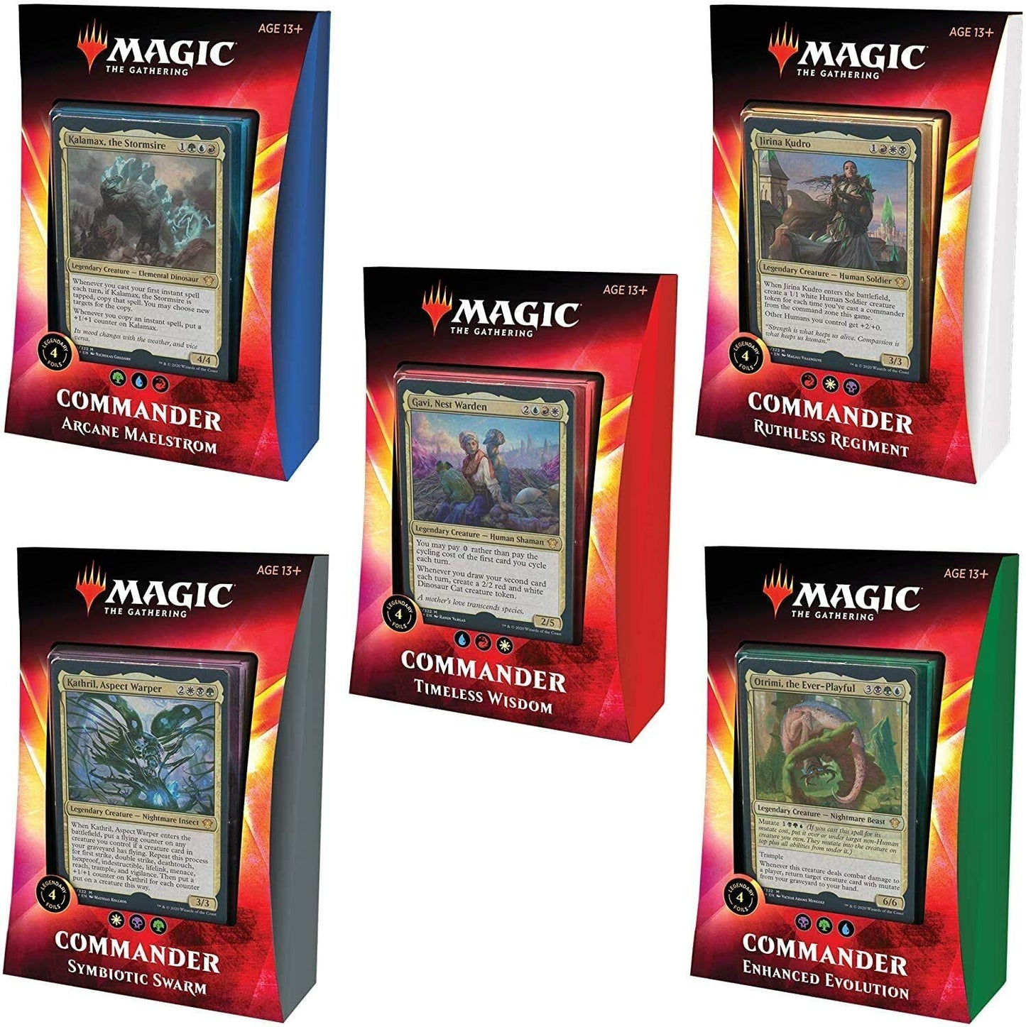 Commander 2020 (Ikoria) Decks Set of 5