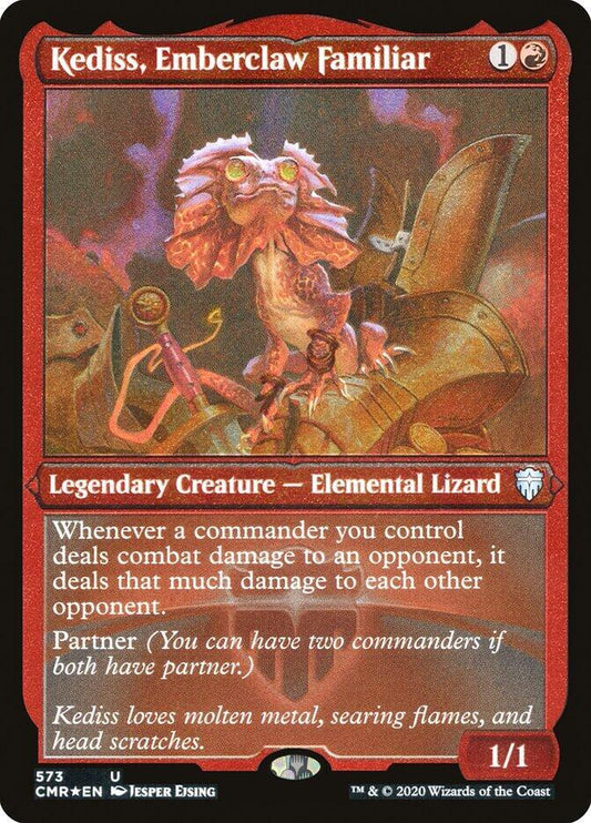 Kediss, Emberclaw Familiar - Commander Legends #573 FOIL ETCHED