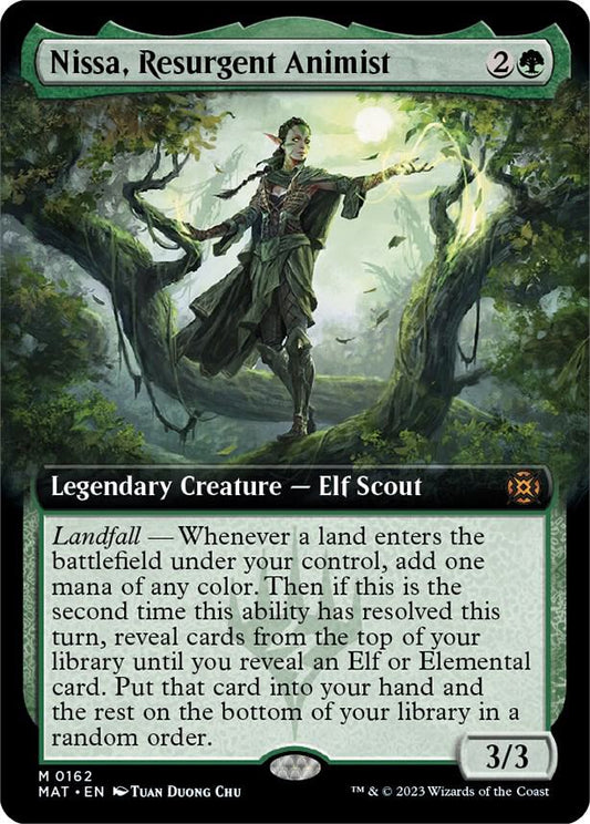 Nissa, Resurgent Animist - March of the Machine Aftermath #162 BORDERLESS