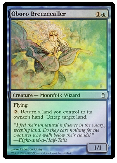 Oboro Breezecaller - Saviors of Kamigawa #048 FOIL