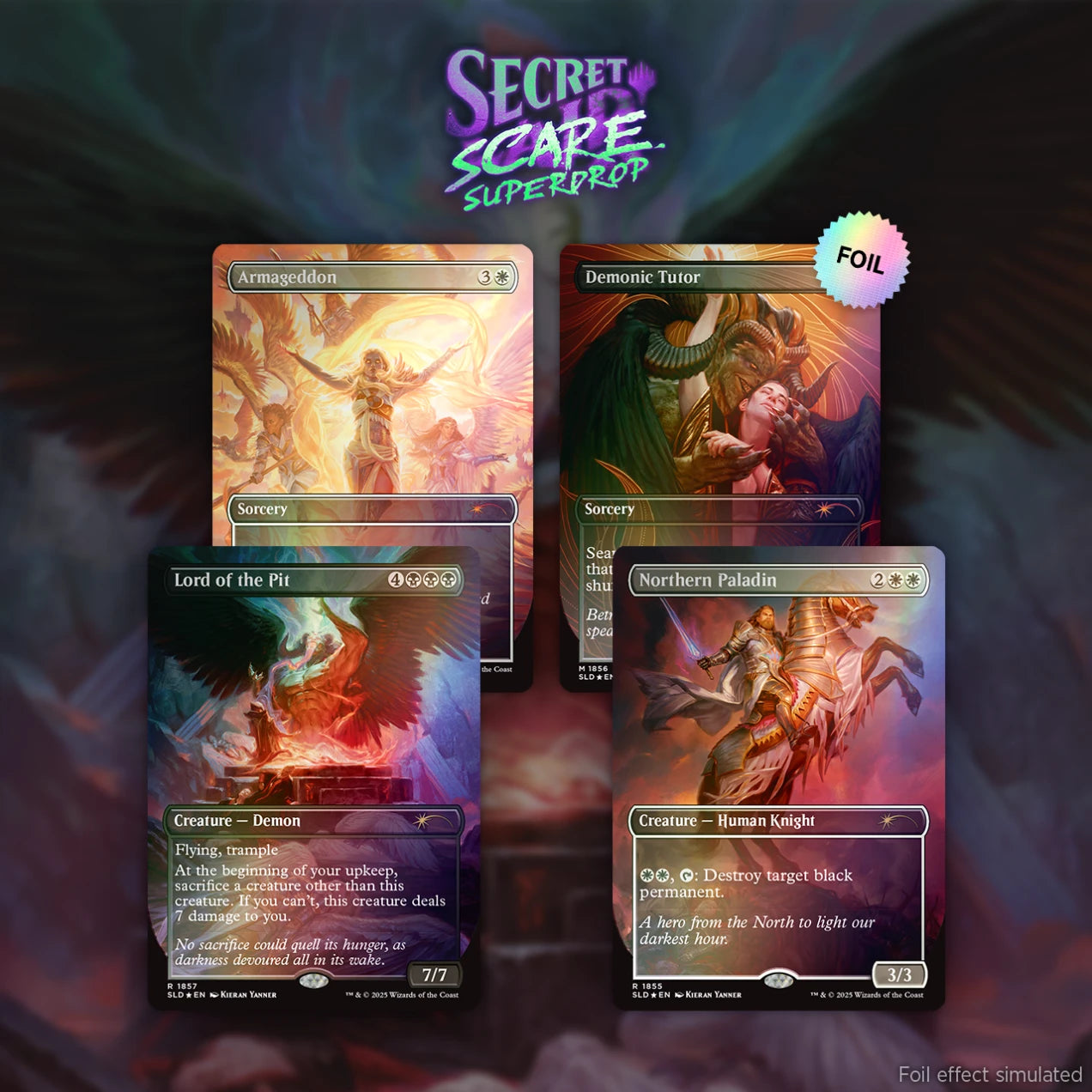Secret Lair Artist Series Kieran Yanner RAINBOW FOIL EDITION