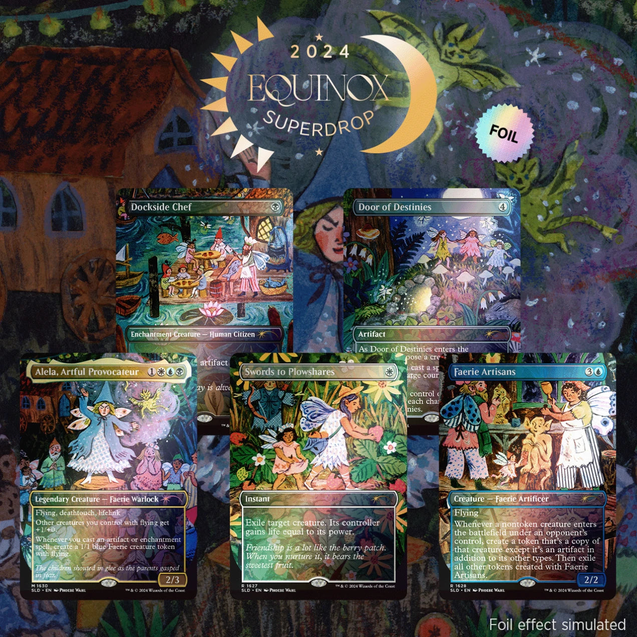 Secret Lair Featuring Phoebe Wahl RAINBOW FOIL EDITION