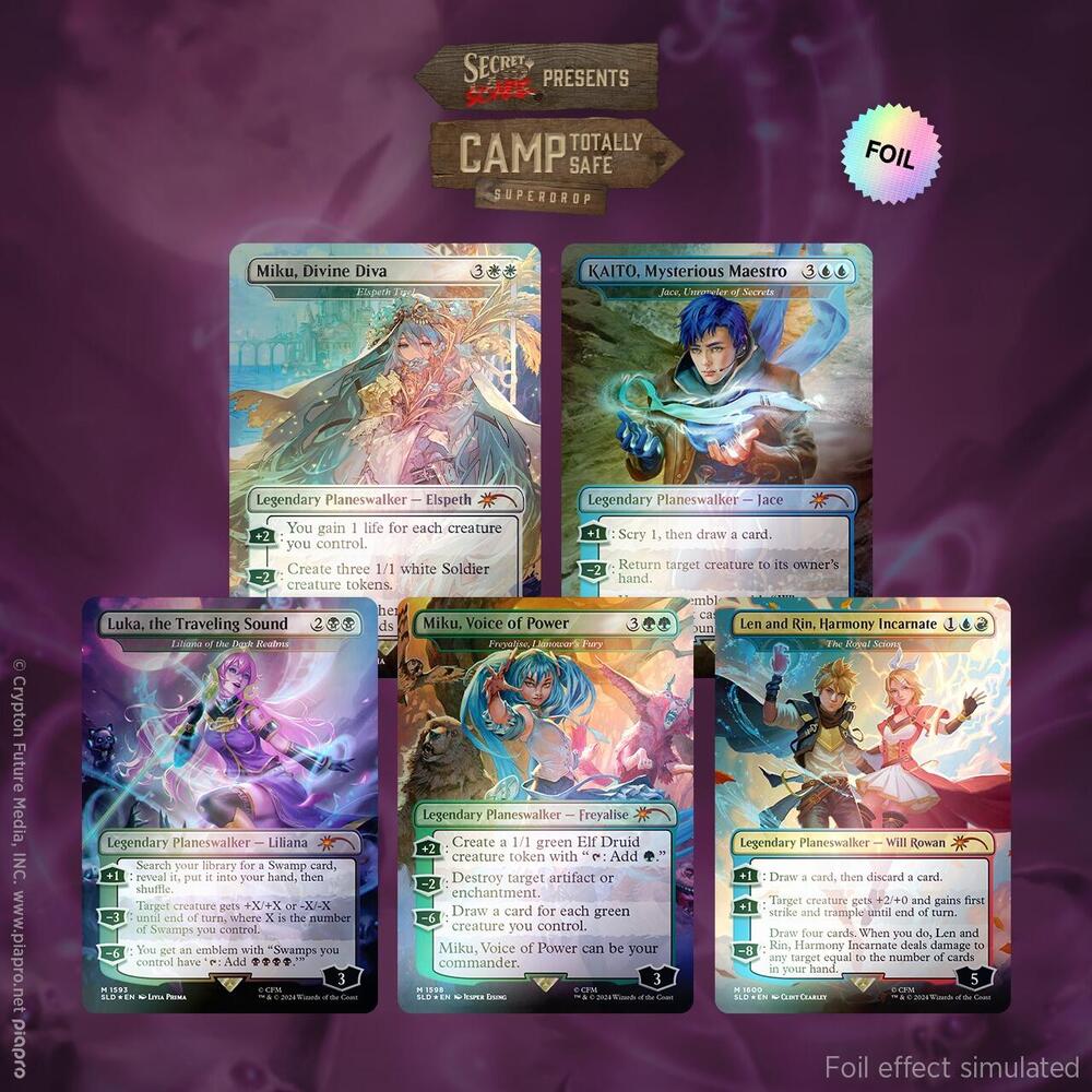 Secret Lair Hatsune Miku Electric Entourage ENGLISH RAINBOW FOIL