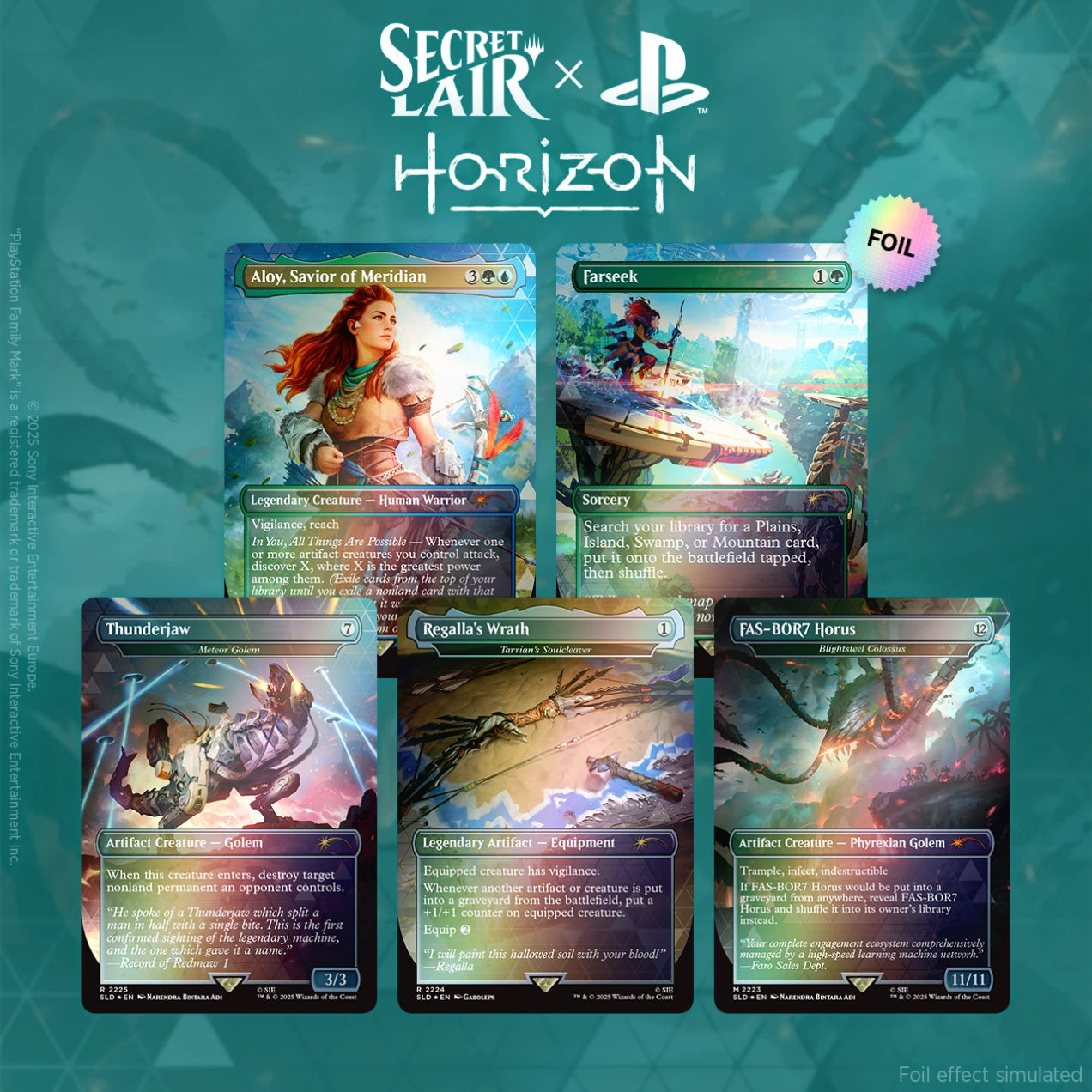 Secret Lair Horizon Into the Forbidden West RAINBOW FOIL EDITION