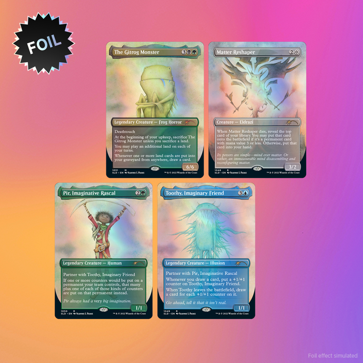 Secret Lair Imaginary Friends TRADITIONAL FOIL EDITION