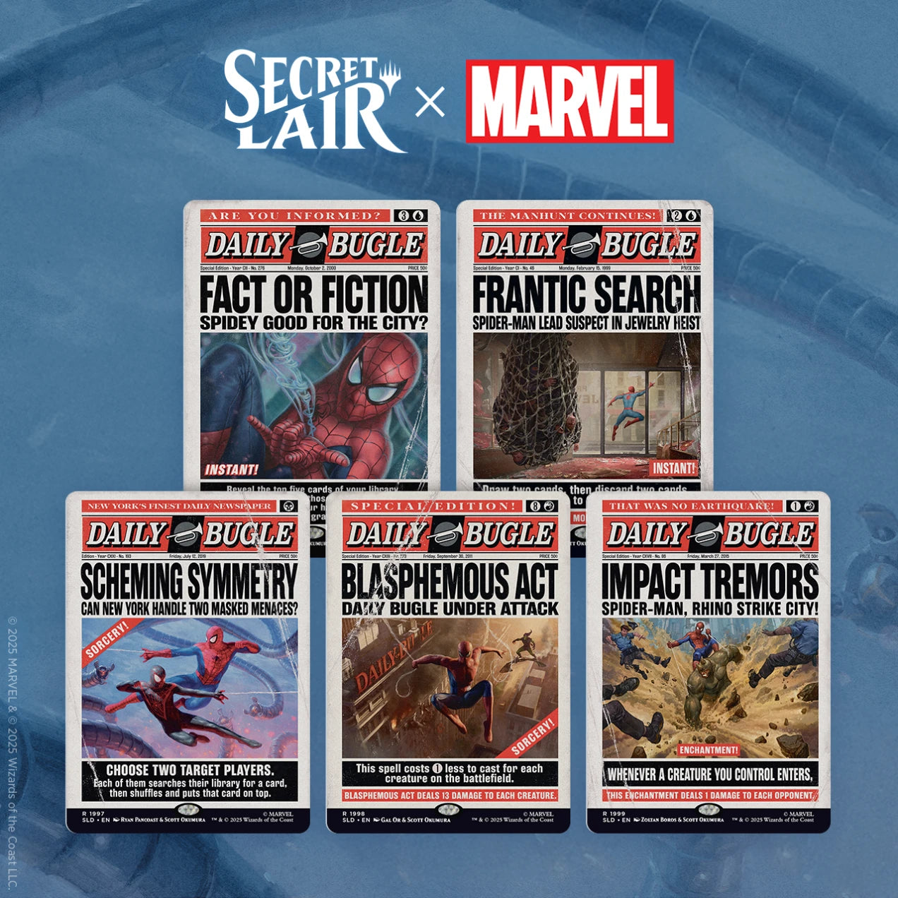 Secret Lair Marvel Spider-Man Daily Bugle Breaking News