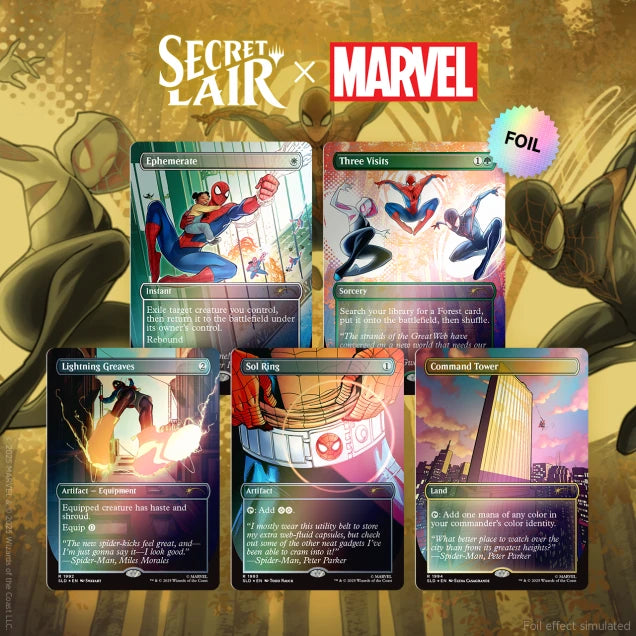 Secret Lair x Marvel Spider-Man Heroic Deeds Foil Edition