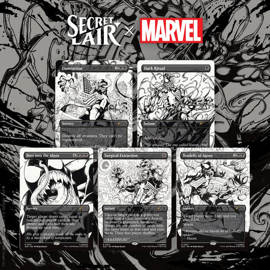 Secret Lair Marvel Spider-Man Venom Unleashed Inks
