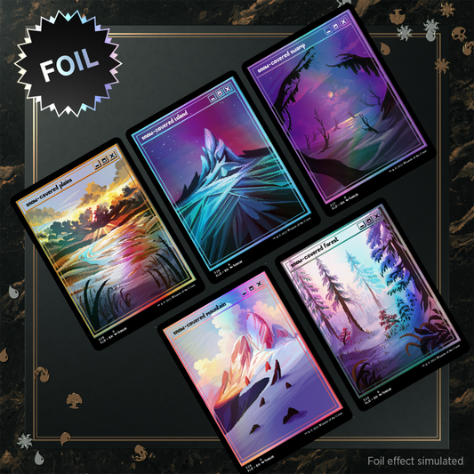 Secret Lair PixelSnowLands.jpg FOIL EDITION