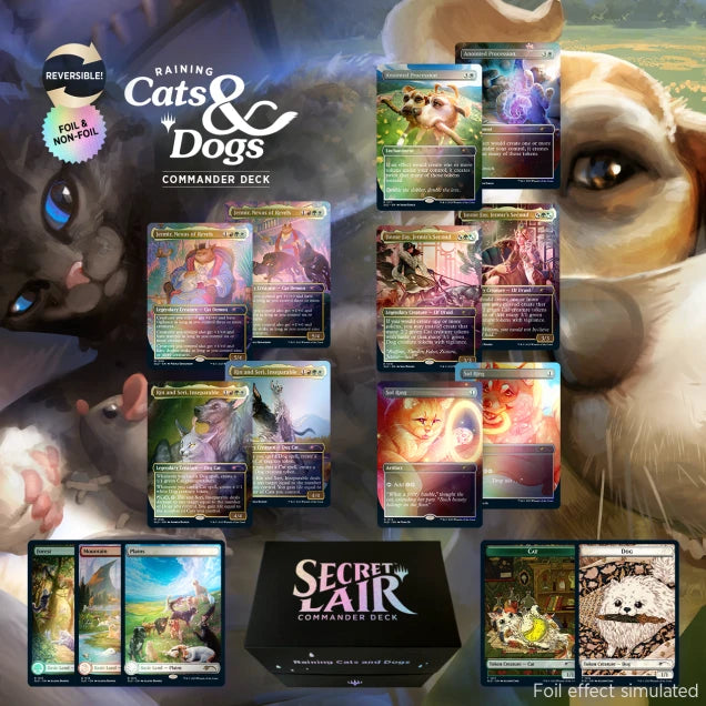 Secret Lair Commander Deck Raining Cats and Dogs